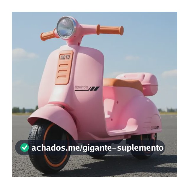 Mini Scooter Moto Elétrica Frente E Ré Bateria 6v Som E Luz Cor Rosa Voltagem Do Carregador 127/220v