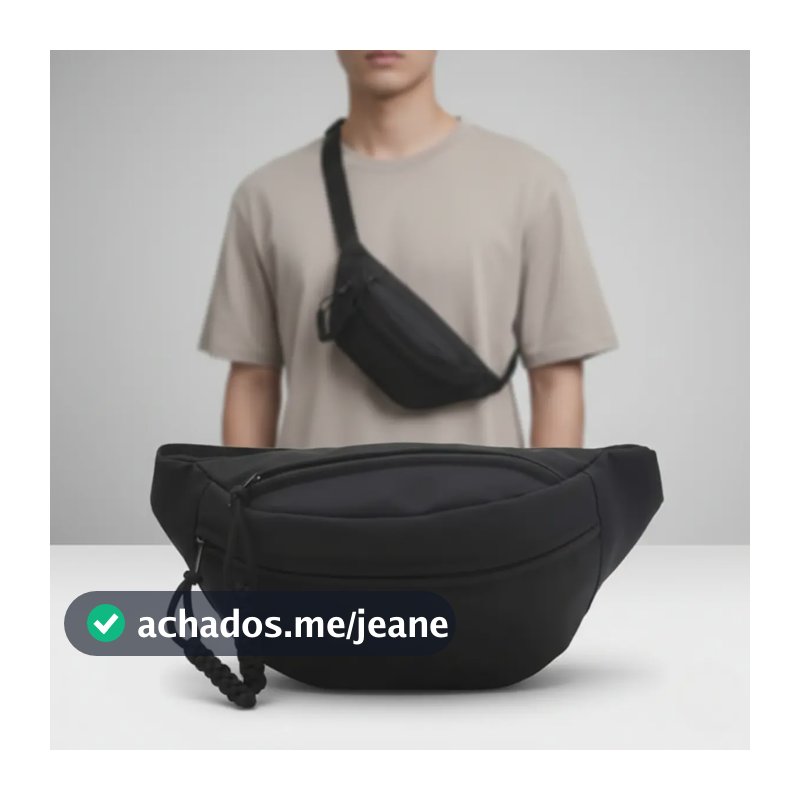 Bolsa Transversal Pochete Kingbr Impermeável Unissex Para Carnaval Shows Festivais E Viagens Shoulder Bag Tiracolo Reforçada Antifurto Bolsos Alça Ajustável Estilo Streetwear Moda Premium Preto