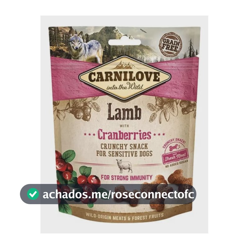 Carnilove Petisco Crocante Cordeiro E Cranberries Para Cães
