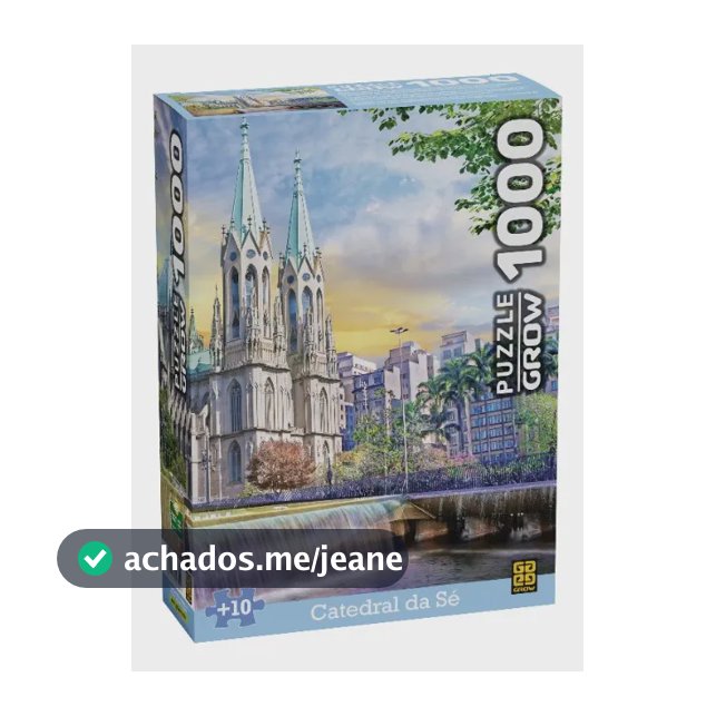Quebra Cabeça Puzzle Catedral Da Sé 1000 Peças Grow