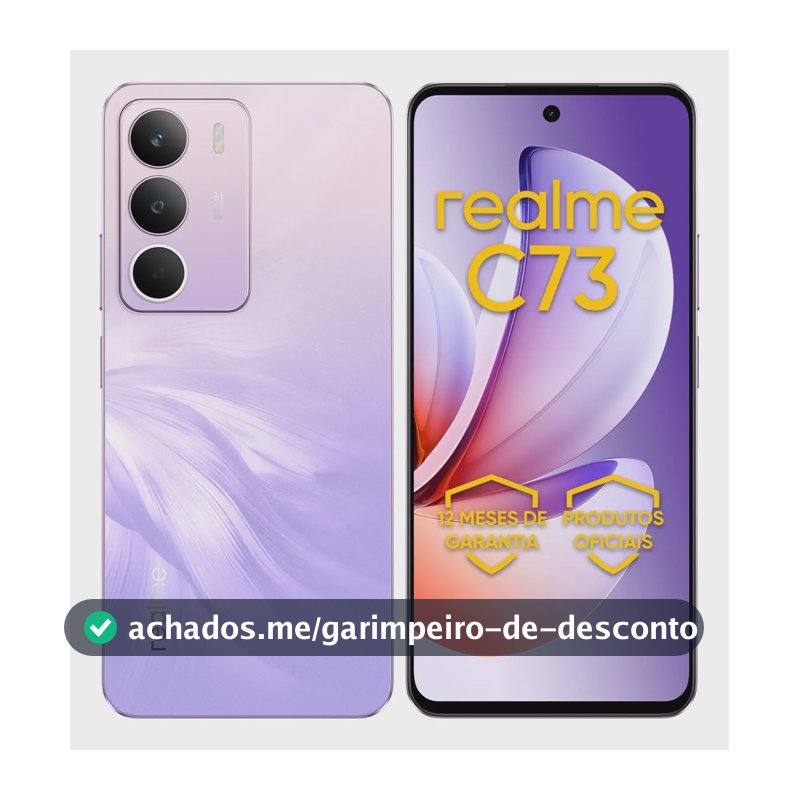 Celular Smartphone Realme C73 128gb 4gb Ram Dual Sim 120hz 6000mAh Violeta