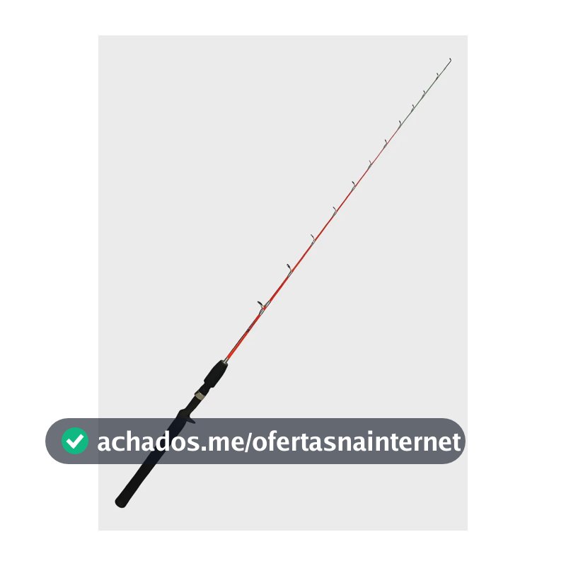 Vara Pesca Carretilha Piapara 1,20m 20lb Flexível Resistente Laranja