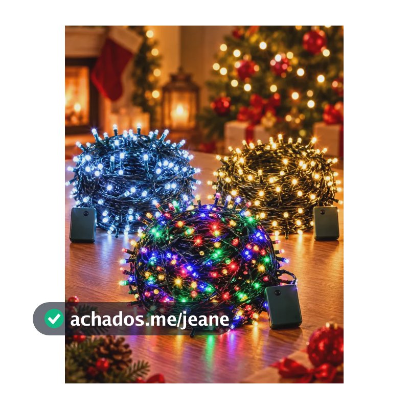 Pisca Pisca De Natal Decoração Para Casa Árvore Luz Led 10m Warms Amarelado 220v