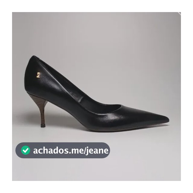 Scarpin Salto Agulha Couro Conforto Santa Lolla Original