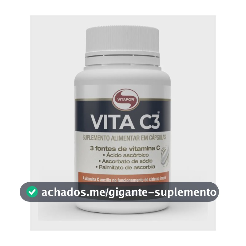 Suplemento alimentar Vita C3 60 Cápsulas Vitafor