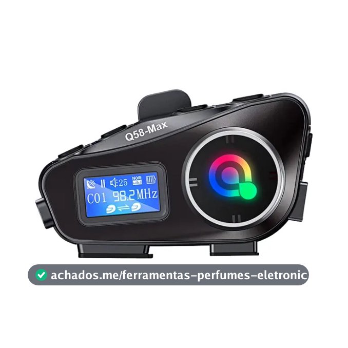 Intercomunicador de fone de ouvido de música Bluetooth Moto Q58