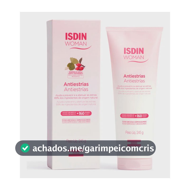 ISDIN Creme Corporal Woman Antiestrias Apto para Grávidas - 245g