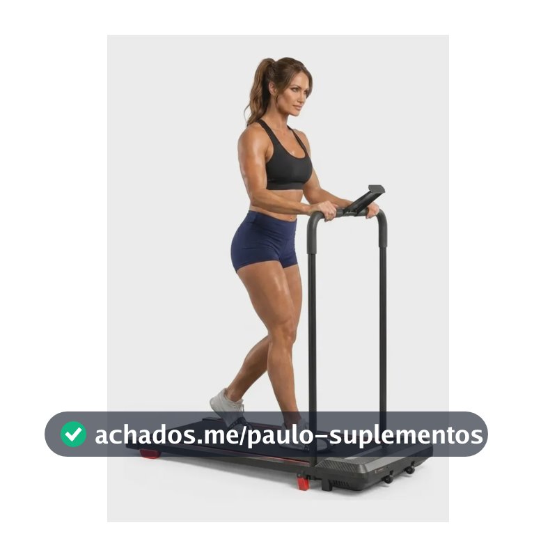 Esteira Ergométrica Elétrica Dobrável Residencial Cardio Preto 127/220v