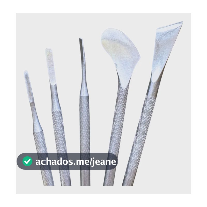 Kit Bisturis Profissionais Slim de Aço Inoxidável para Podologia e Desencravar Unhas