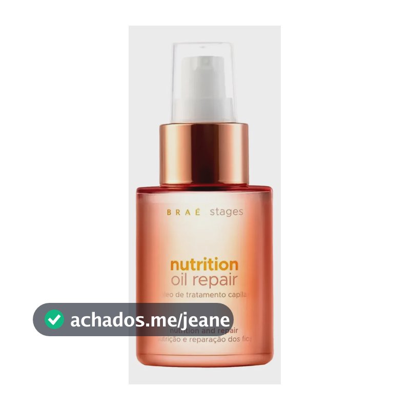 Braé Óleo Capilar Stages Nutrition Repair 60ml