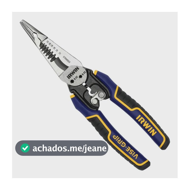 Iwht84002 Alicate Desencapador De Fios 7 Em 1 Irwin