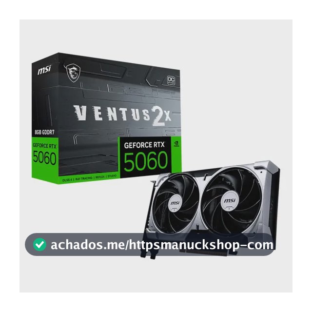 Placa De Vídeo Msi Geforce Rtx 5060 8gb Ventus 2x Oc Edition