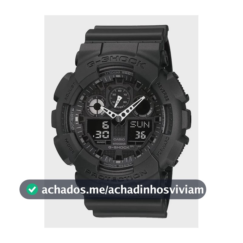 Relógio Masculino Casio G-shock Original Ga-100-1a1dr Preto