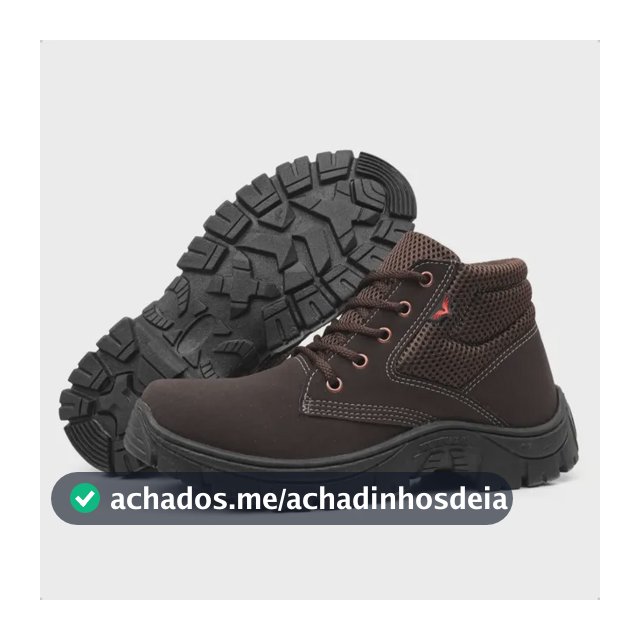 Bota Adventure Trabalho Coturno Tênis Palmilha Gel Casual