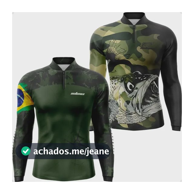 Kit Camisa Camiseta Pesca 2 Unidades Proteção Uv  50+