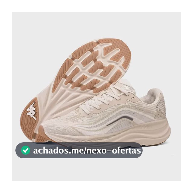 Tênis Kappa Kontroll 2.0 Masculino Feminino Corrida Academia Bege 42