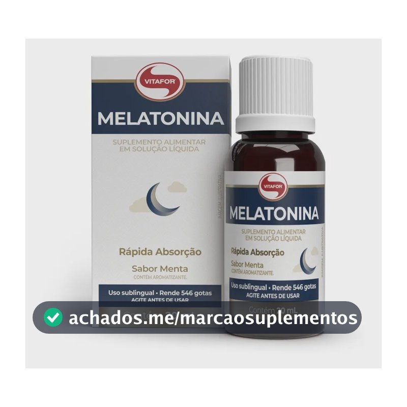 Suplemento de Melatonina 20ml Vitafor