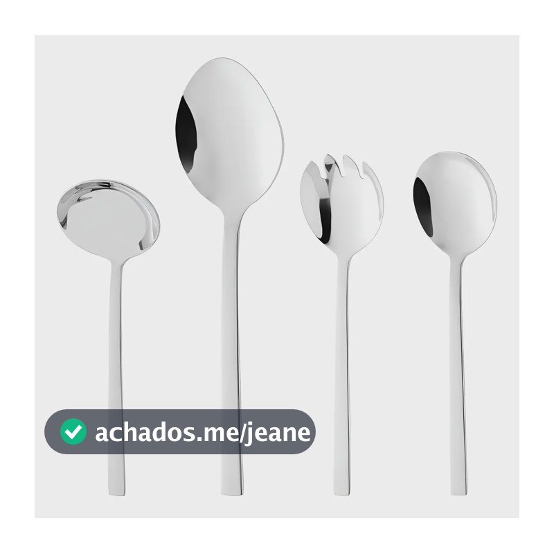 Wolff 71954 Conjunto 4 Peças Para Servir Berna Aço Inox