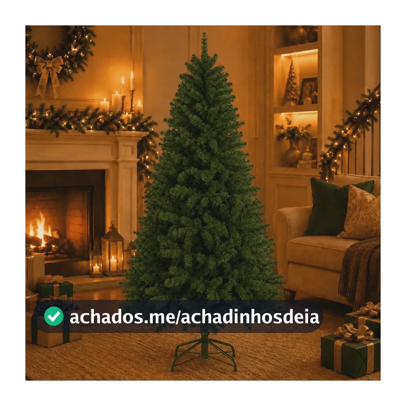 Árvore De Natal Verde Luxo 150 500 Galho - Pé De Ferro DEKASA