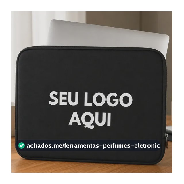 Capa Notebook Personalizada Premium Envio Imediato Atacado Preto 14.1