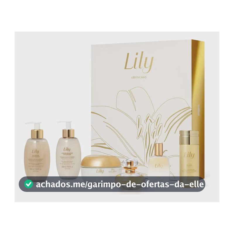 O Boticário Lily Kit Presente 20 Anos Edição Especial