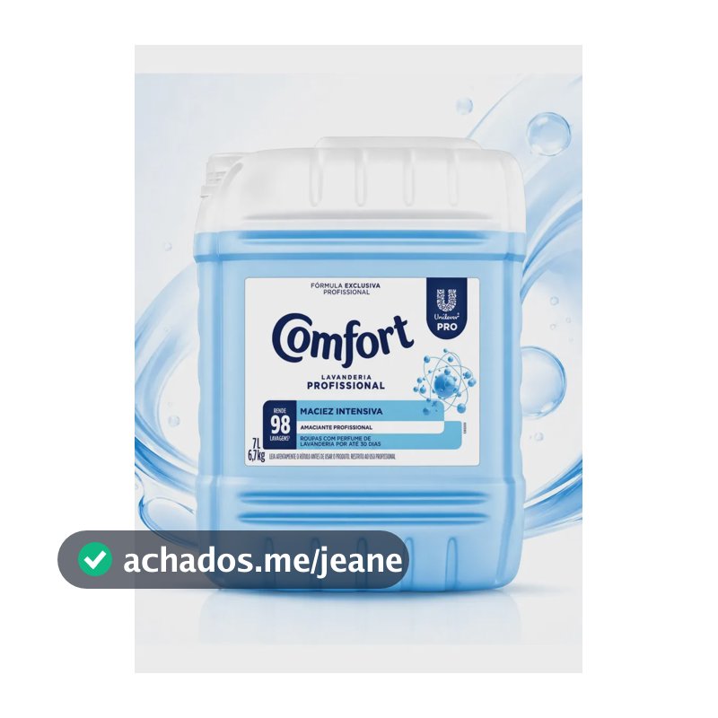 Amaciante Comfort Lavanderia Profissional Maciez Intensiva 7L