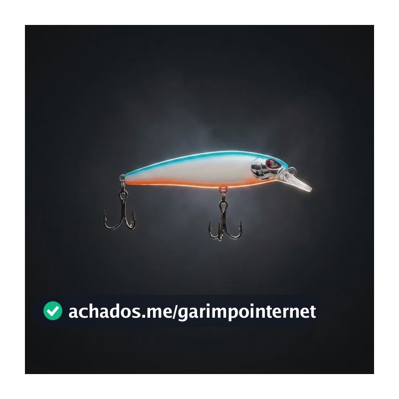 Isca Artificial Lori Fatal Evo Fabio Baca 7,5cm Meia Água Titanium 6,1 A 8cm