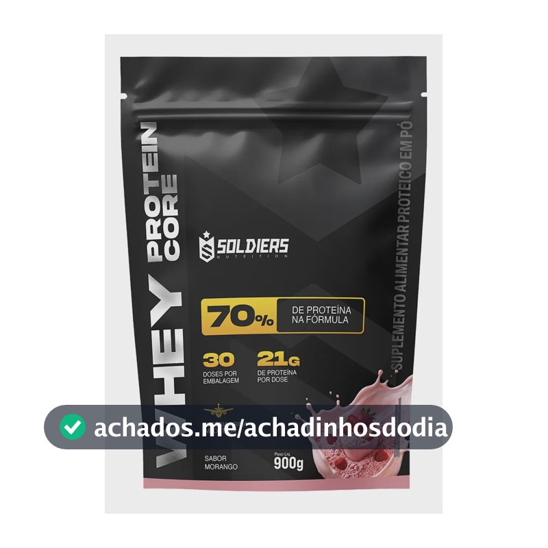 Whey protein Soldiers Nutrition em pó sabor Morango x 900g