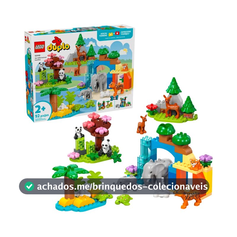 Lego Duplo Famílias De Animais Selvagens 3em1 10446 92 Duplo