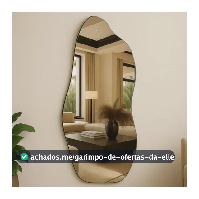 Espelho Corpo Inteiro Organico 90x40 Quarto Pinterest Grande Orgânico - Suporte