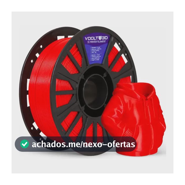Filamento Petg Vermelho 1kg Imprimir Peças 3d Fab