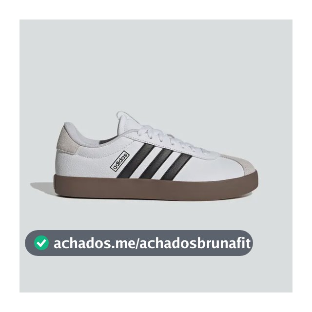 Tênis adidas Feminino Vl Court 3.0 Jk3144 Ftwwht/cblack/greone Liso 34 Br