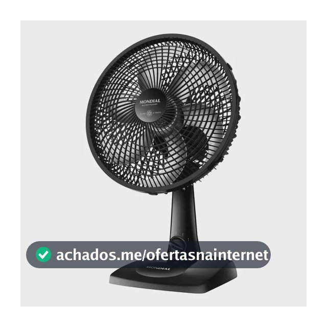 Ventilador de Mesa 30cm Super Power Mondial 60W VSP-30-B