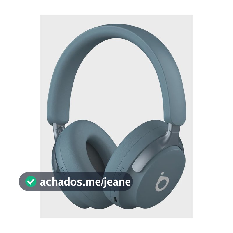 Headphone Bluetooth 5.4 Com Anc+enc 40h Bateria Basike Fone Headset Bluetooth Com Microfone Hi-fi Estéreo Azul