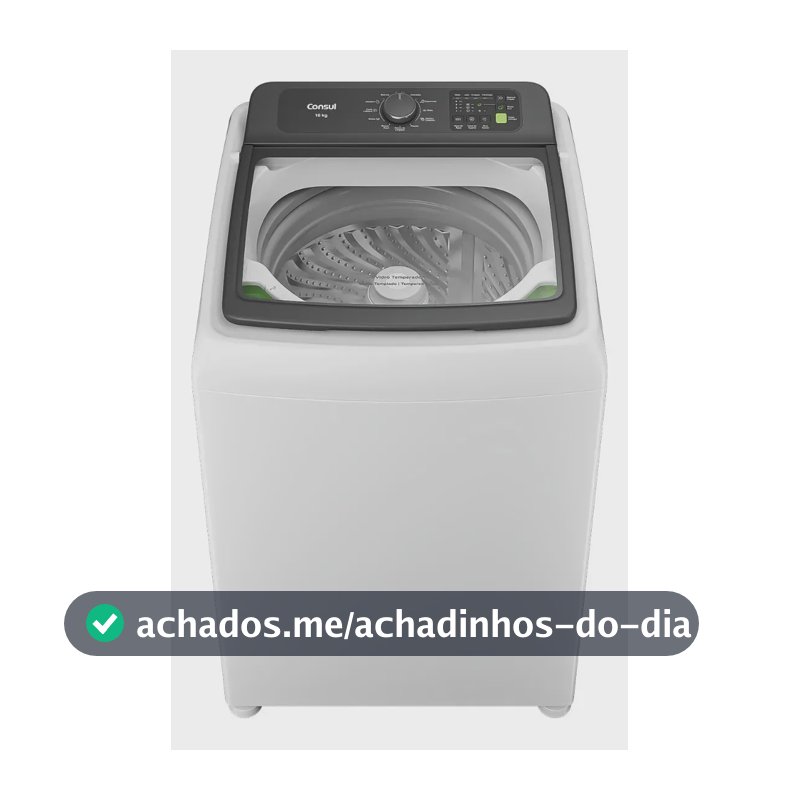 Máquina de Lavar Consul 16Kg cor branco com Modo Eco CWN16AB