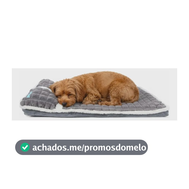 Cama Colchão Ortopédica P/ Pet Cães Comfort Espuma Almofada Cor Cinza Desenho Liso