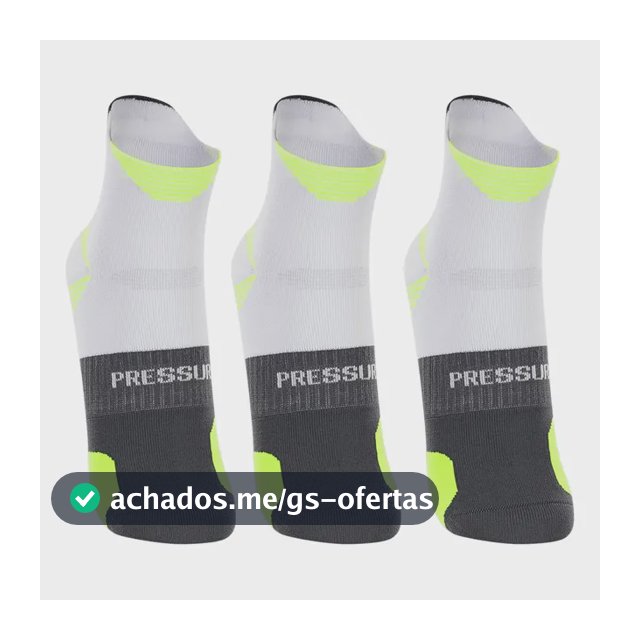 Kit 3 Meias Corrida Cano Curto Running Lupo Anti Bolha 15422