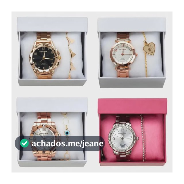 4 Relógios Femininos Pulseira Atacado Prova Dágua Original Com caixa Para Presente Cores Variadas