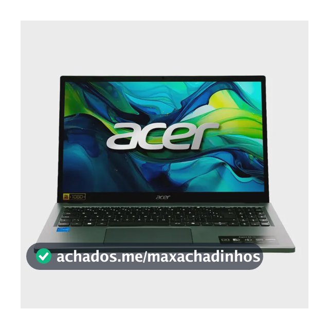 Notebook 15.6" Acer Aspire Go com Tela IPS Full HD Touchscreen Processador Intel Core i7 de 13ª Geração 16GB RAM DDR5 SSD de 512GB Tecla Copilot IA Windows 11