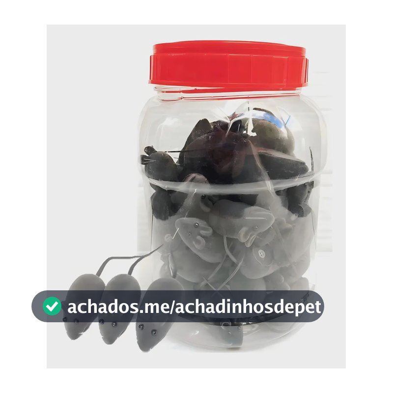 50 Ratinho C/ Apito Brinquedo Rato P/ Gato Atacado Petshop Cor Cinza-escuro