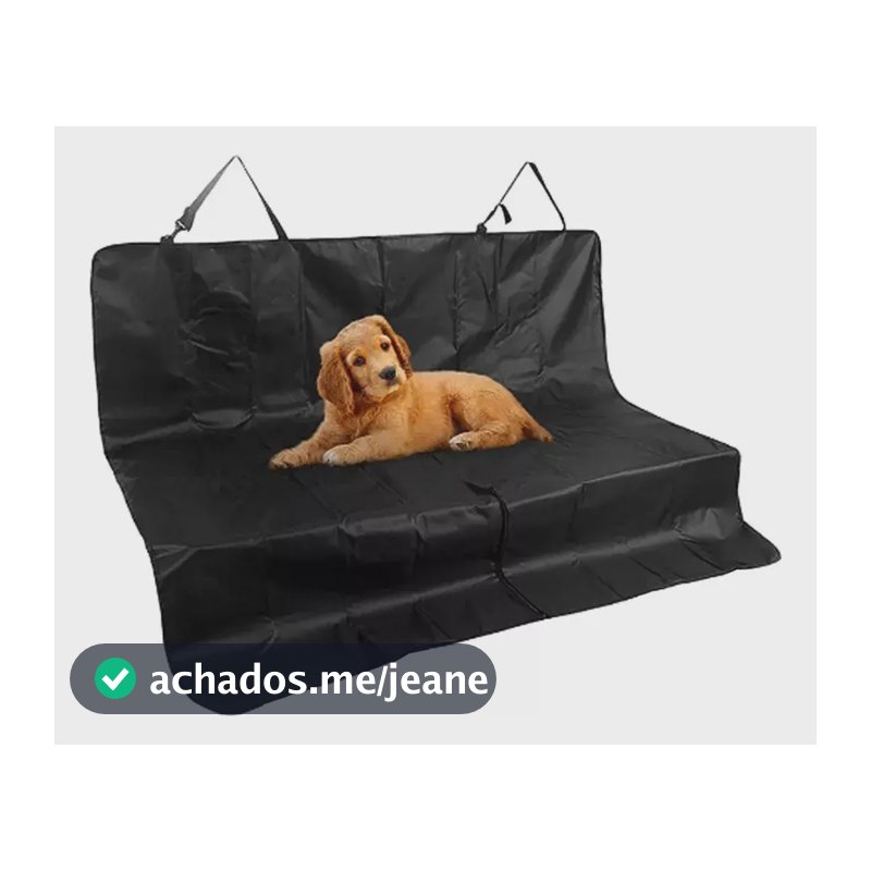 Capa Protetora De Banco Carro Pet Gato Cao Protecao Assento Preto