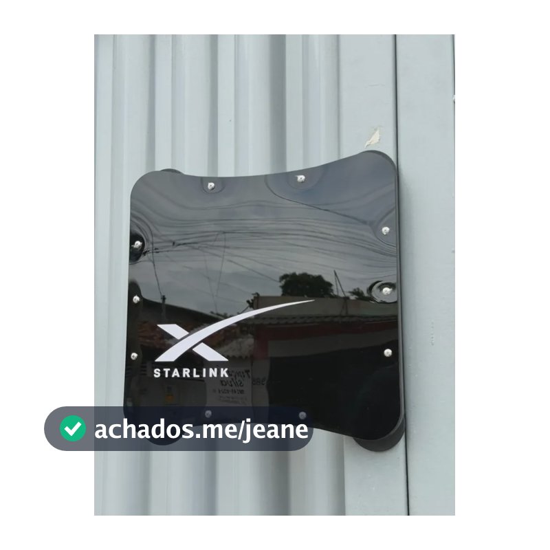 Case Suporte Starlink Mini 4 Ímãs 66 Mm Teto Carro Veicular Preto