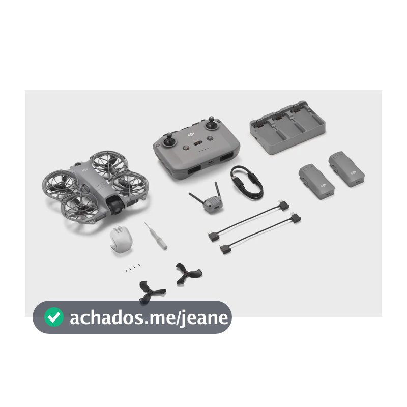 Drone Dji Neo 2 Fly More Combo (com Controle Sem Tela) Cinza