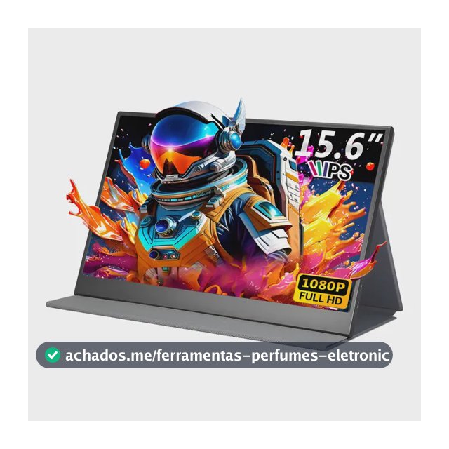 Monitor Portátil Gamer 15.6 Full Hd Ips Usb-c Hdmi Vesa Preto 127/220v