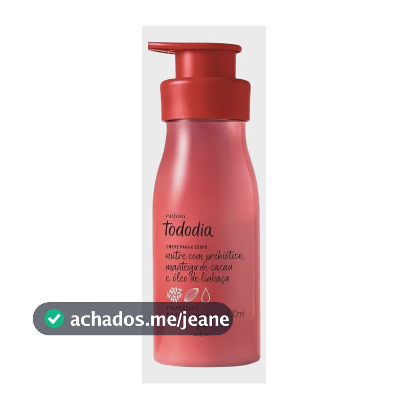 Hidratante Natura Tododia Framboesa E Pimenta Vermelha 400ml Framboesa E Pimenta Vermelha