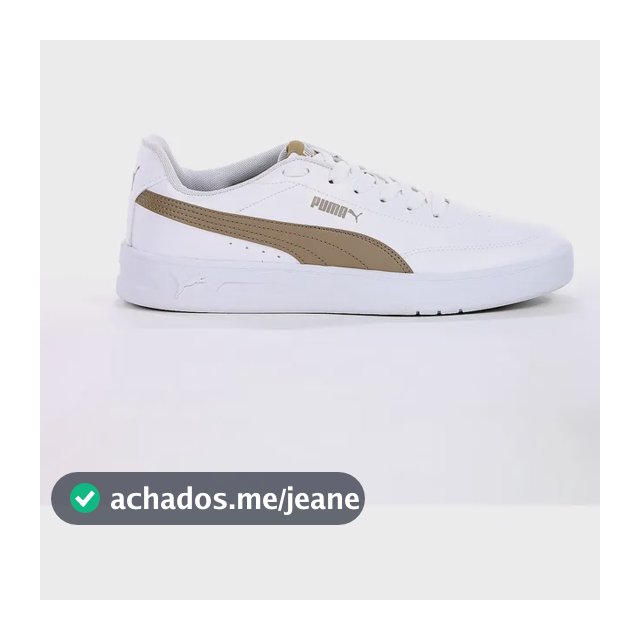 Tênis Puma Court Classic Clean Bdp E Conforto Dia A Branco Branco 42 Br