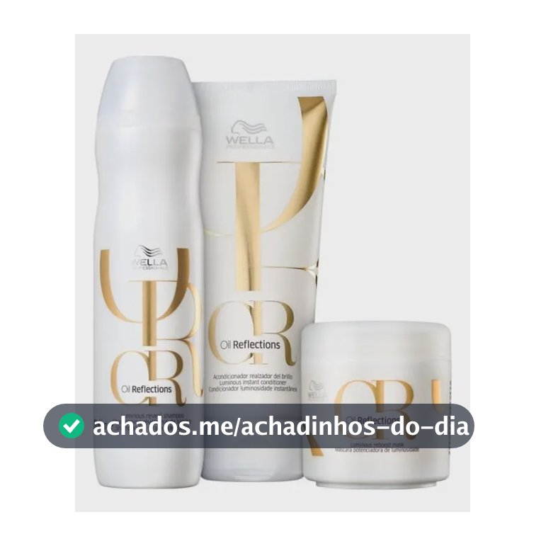 Wella Kit Oil Reflections Tratament Prof Trio (3 Produtos)