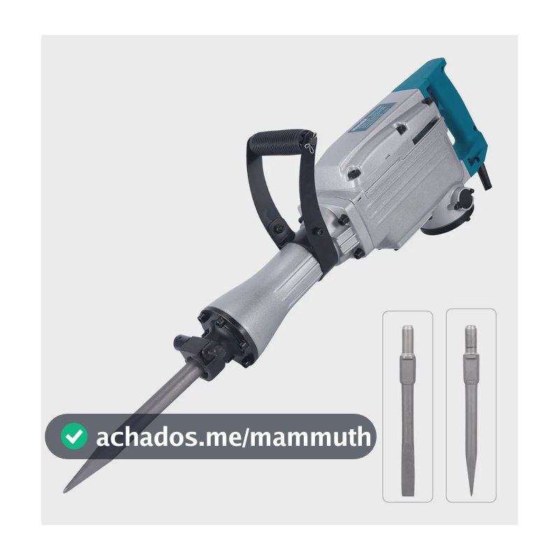 Martelo Demolidor Hanabi 45j 110 V Rompedor Pesado Cor Azul Martelete Rompedor Demolidor 1240w 1800bpm Com Tanque Rompedor Industrial