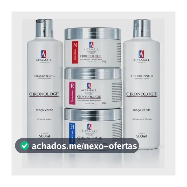 Kit 5 Un Cronograma Capilar Manutenção Completa Profissional Kit 5 Unidades