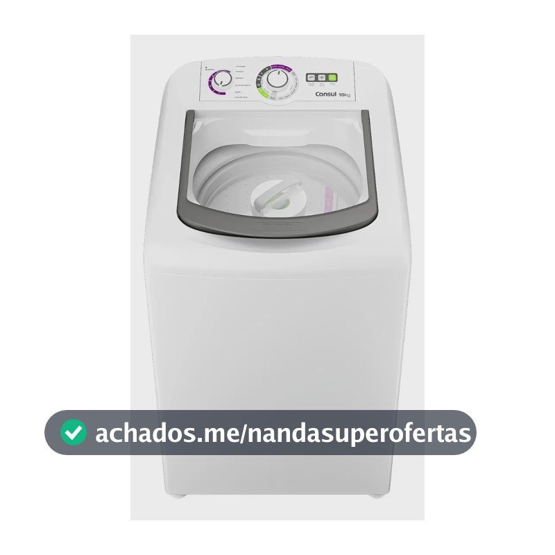 Máquina de Lavar Consul 10 kg Dosagem Econômica - CWB10BB Branca